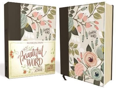 NKJV, Beautiful Word Bible, Cloth over Board, Multi-color Floral, Red Letter