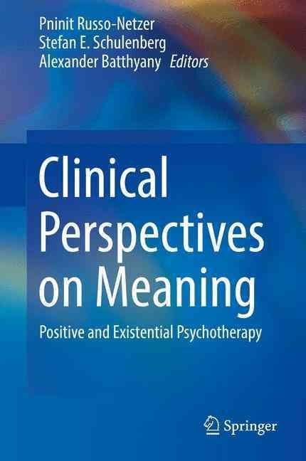 Clinical Perspectives on Meaning