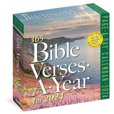 365 Bible Verses-a-Year for 2024 Page-a-Day Calendar by Workman Calendars