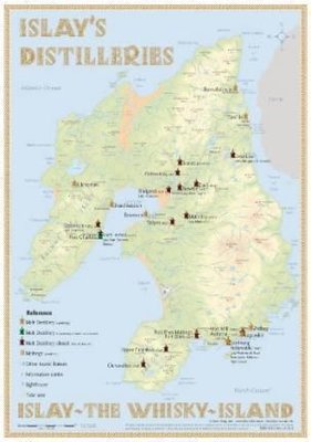 Buy Islay S Distilleries Tasting Map 34 X 24cm By Rg J Diger R Hirst With Free Delivery Wordery Com