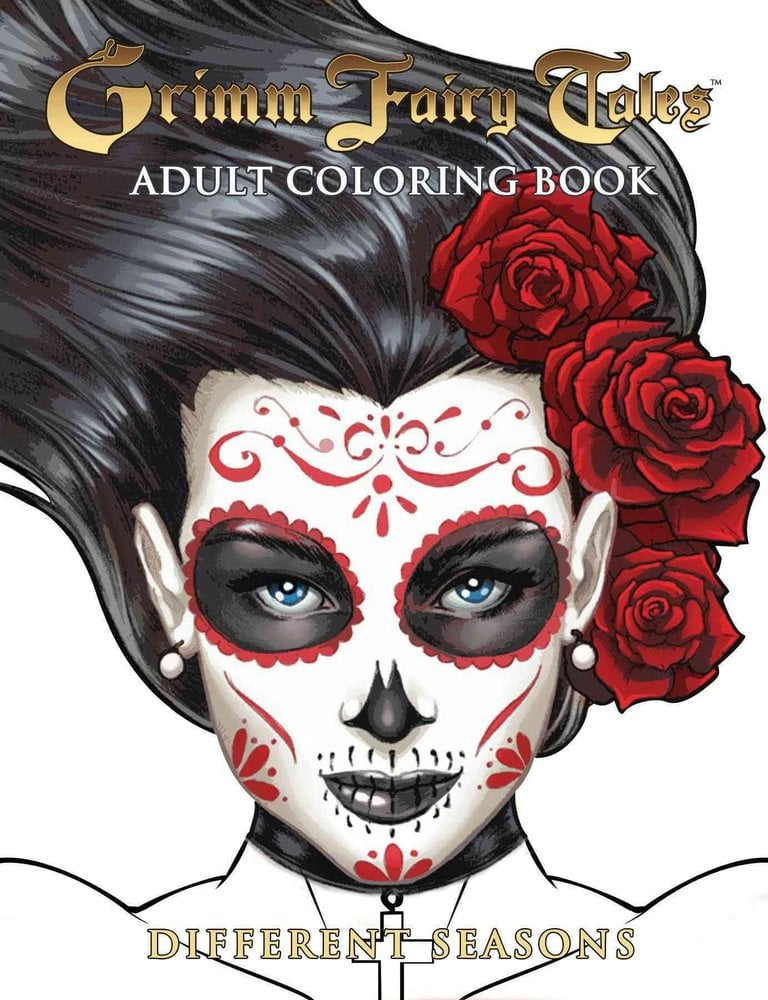 Buy Grimm Fairy Tales Adult Coloring Book Different Seasons by Joe