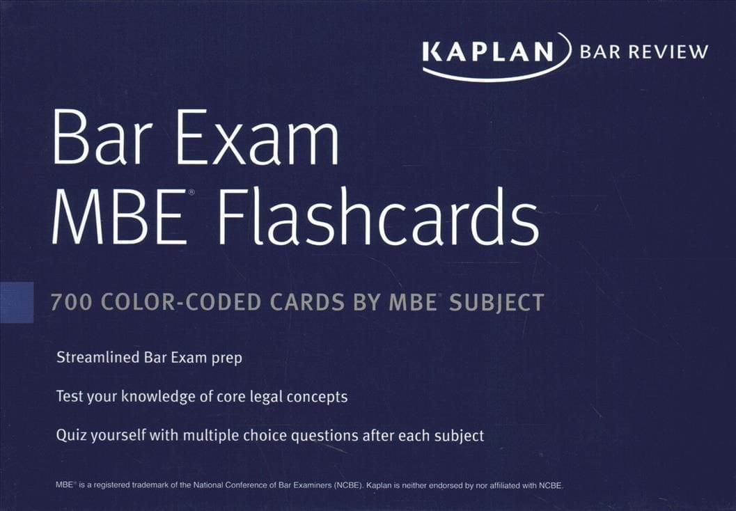 Buy Bar Exam Flashcards MBE by Kaplan Bar Review With Free Delivery |  