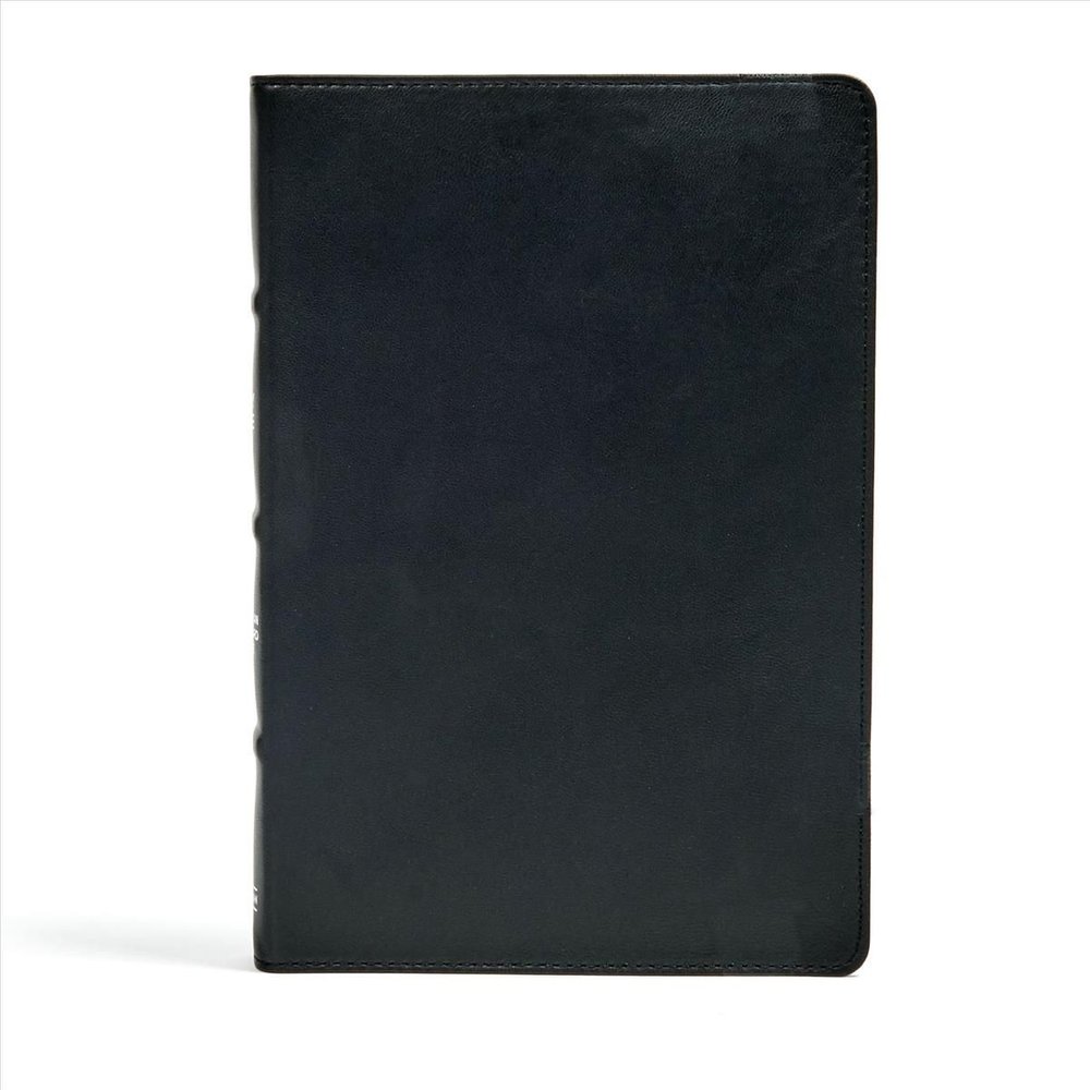 Buy CSB Large Print Ultrathin Reference Bible, Black Premium Leather ...