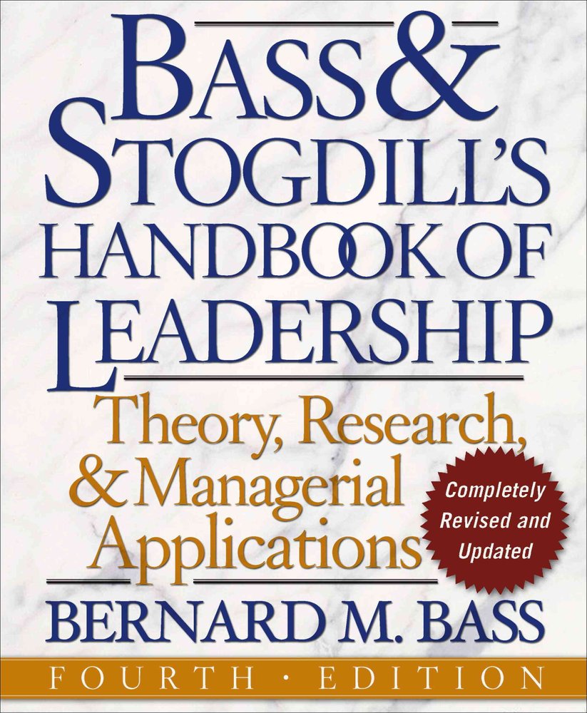 Buy The Bass Handbook Of Leadership By Bernard M. Bass With Free ...