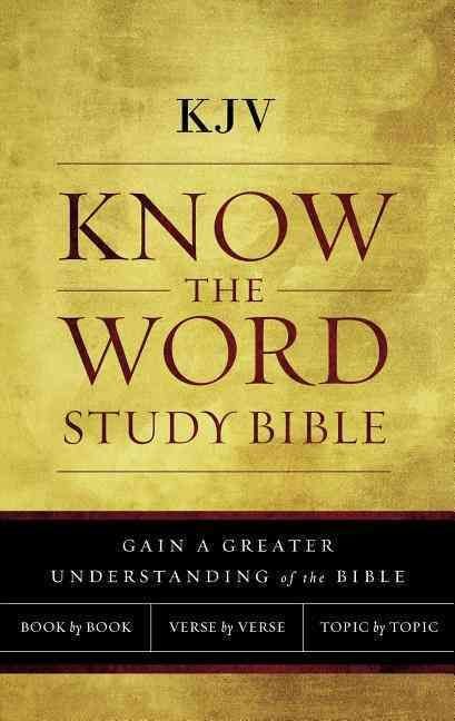 KJV, Know The Word Study Bible, Cloth over Board, Red Letter Edition